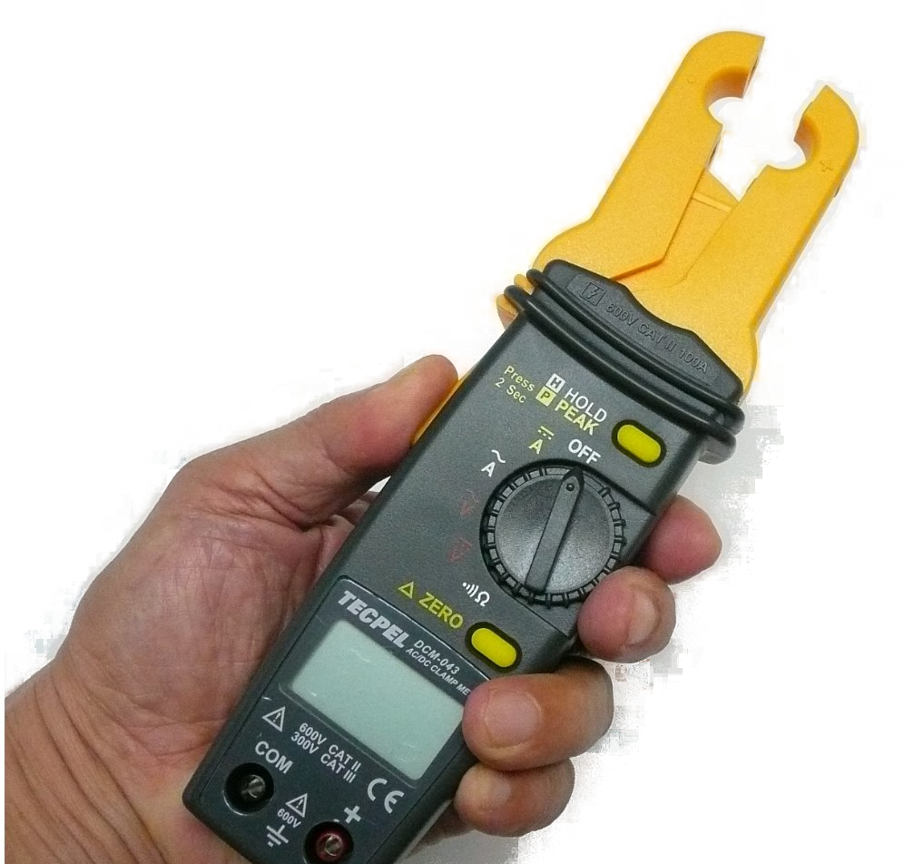 AC/DC current clamp meter with clamp transmitter DCM-043 